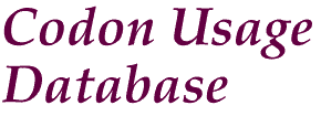 Codon Usage Database
